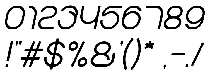 gembira Italic Font OTHER CHARS