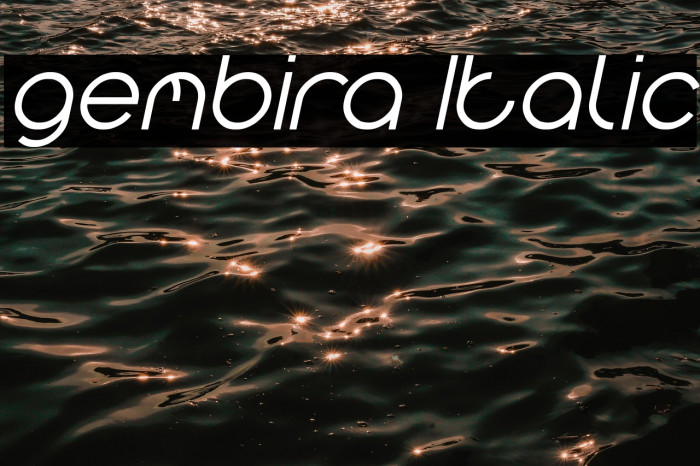 gembira Italic Example 2