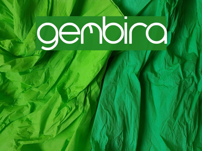 gembira Font examples