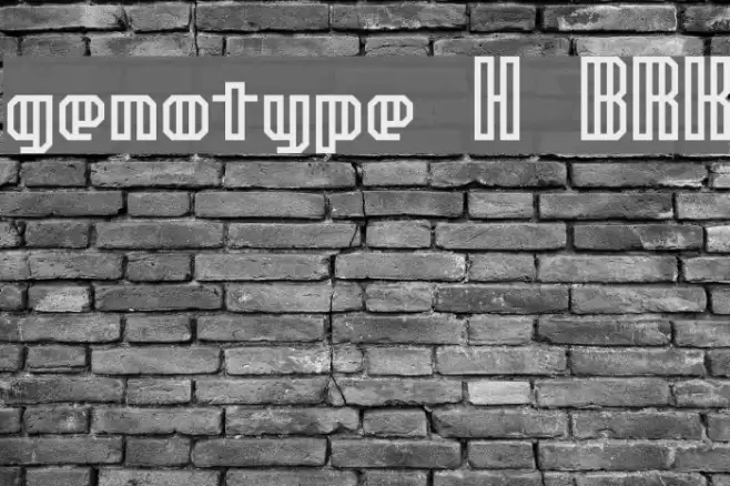 genotype H BRK फ़ॉन्ट examples