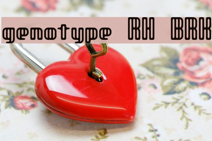genotype RH BRK Font examples