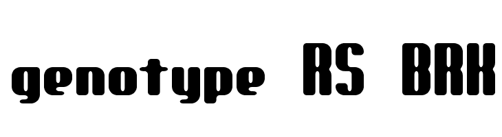 genotype RS BRK  Descarca Fonturi Gratis