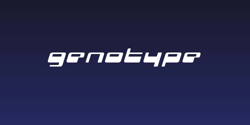 genotype Social Header