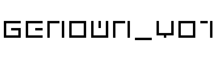 genown_v01  免费字体下载
