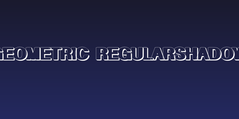 geometric RegularShadow Social Header