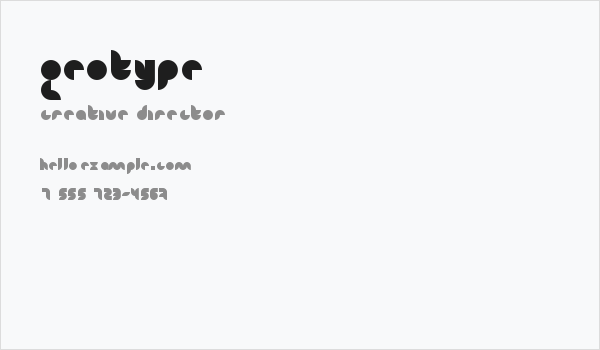geotype Business Card
