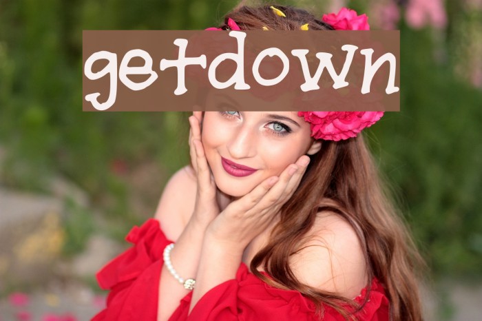 getdown Font examples
