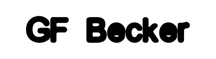 GF Becker Font
