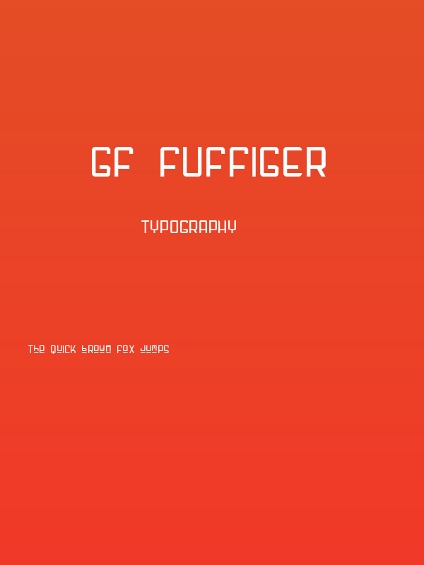 GF Fuffiger Poster