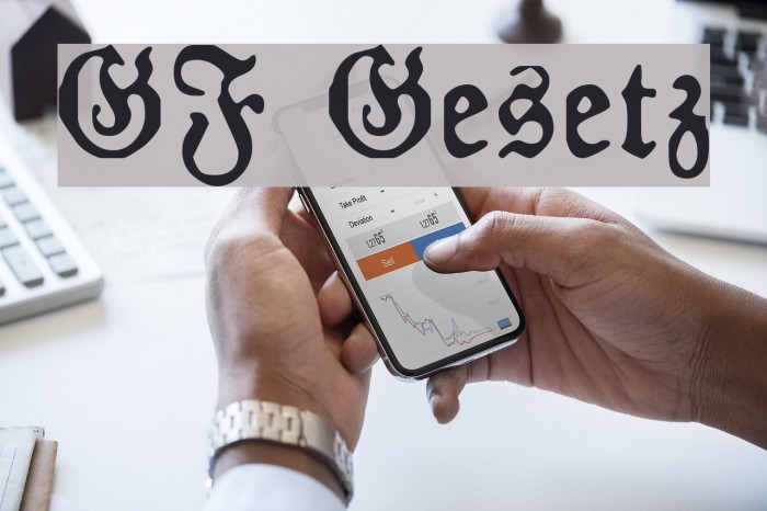 GF Gesetz Font examples