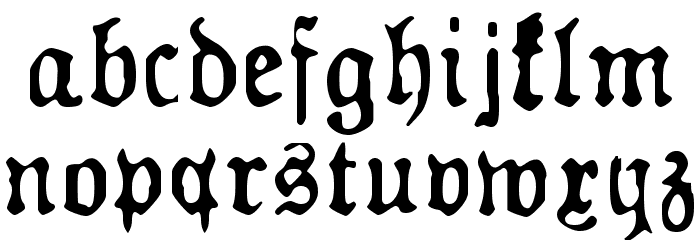 GF Gesetz Font LOWERCASE
