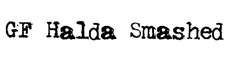 GF Halda Smashed Font