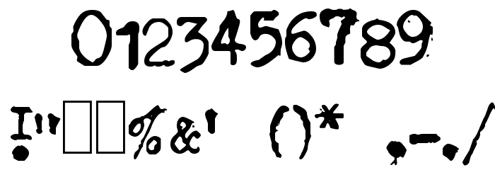 GF Halda Smashed Schriftart Anderer Schreiben