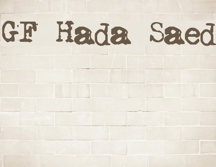 GF Halda Smashed Schriftart examples