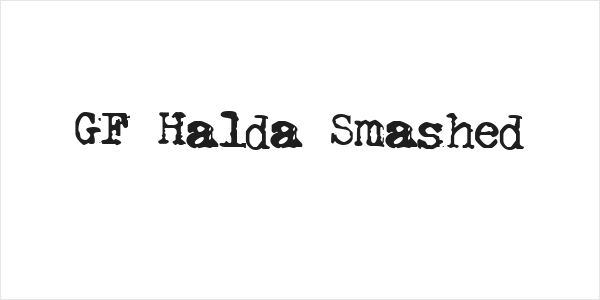 GF Halda Smashed Logo