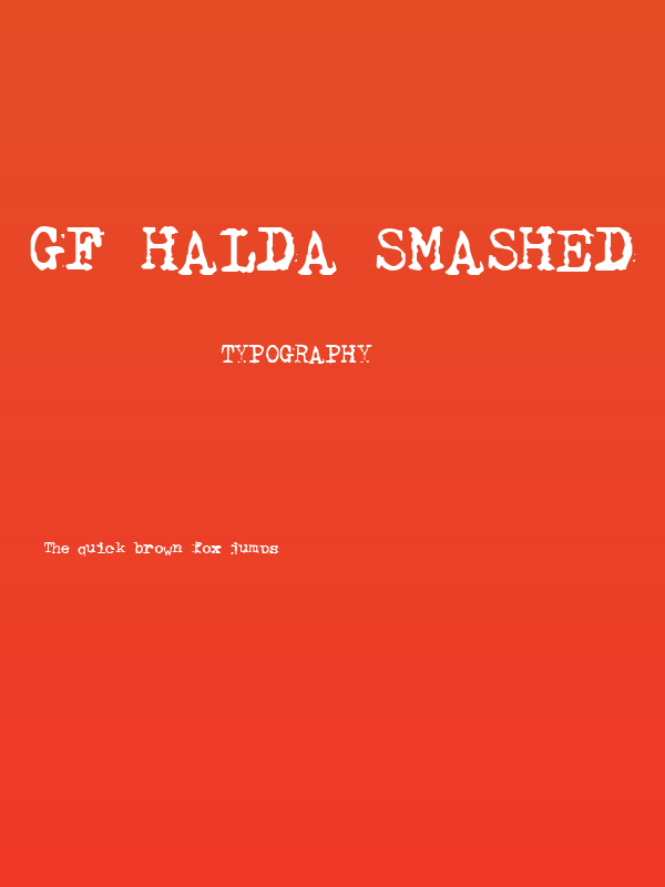 GF Halda Smashed Poster