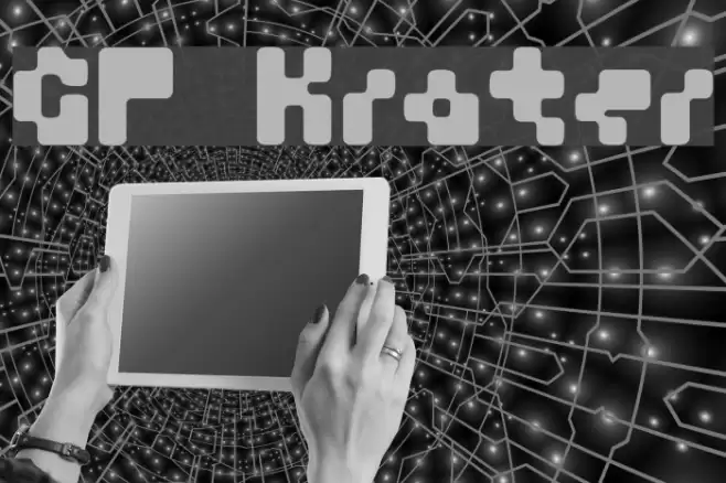 GF Krater Font examples