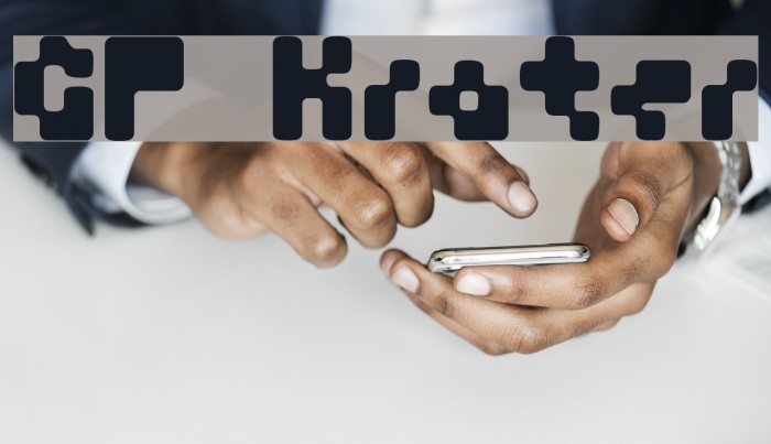 GF Krater Шрифта examples