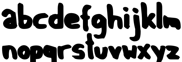 GF Matilda bold Font LOWERCASE
