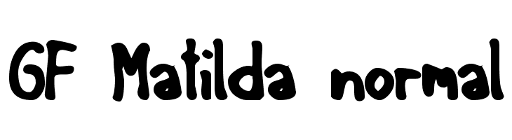 GF Matilda normal Font