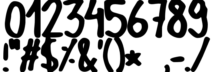 GF Matilda normal フォント その他の文字