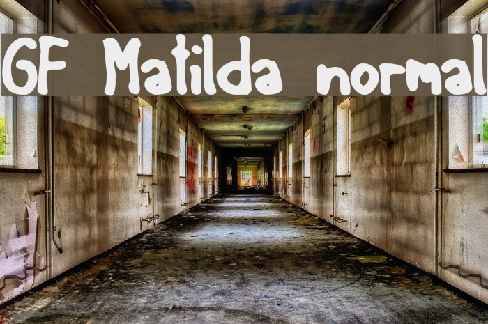 GF Matilda normal フォント examples