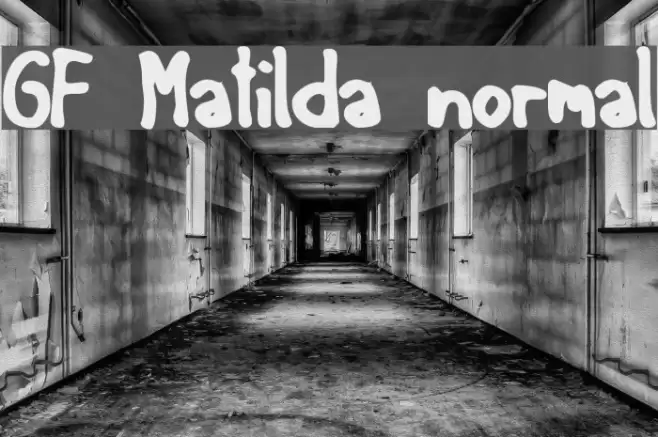 GF Matilda normal フォント examples