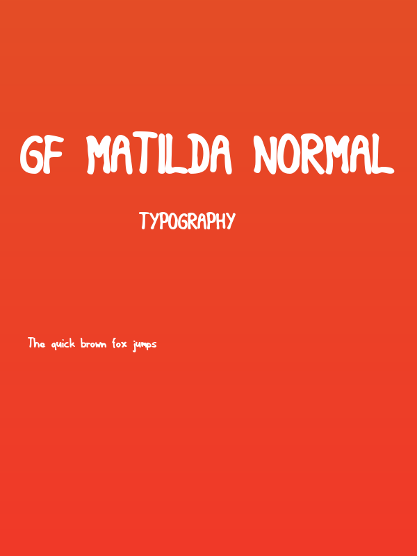 GF Matilda normal Poster