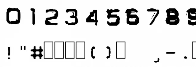 GF Ordner Inverted フォント その他の文字