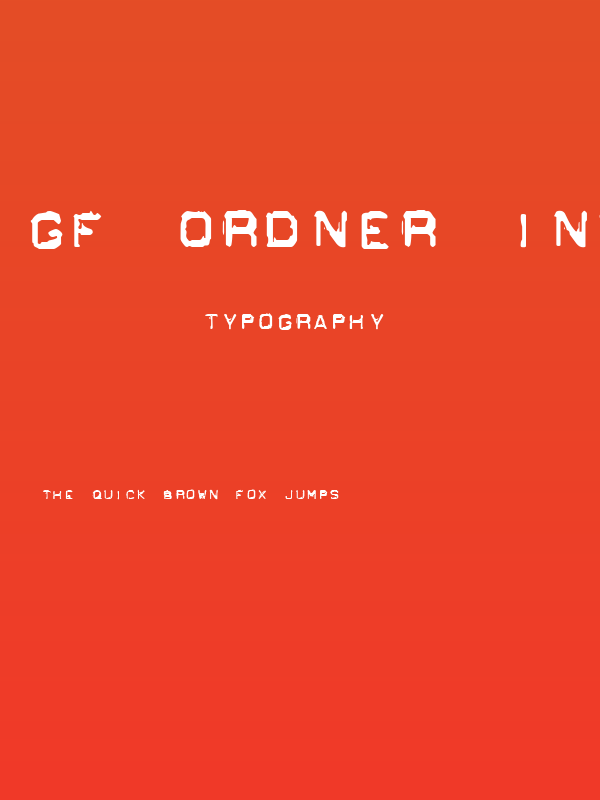 GF Ordner Inverted Poster