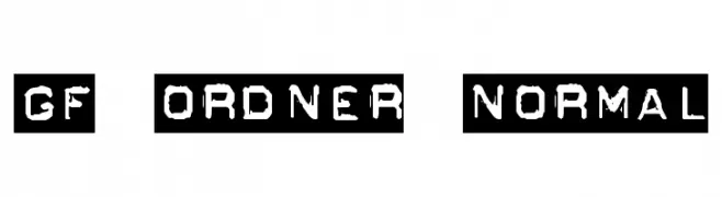 GF Ordner Normal  フリーフォントのダウンロード