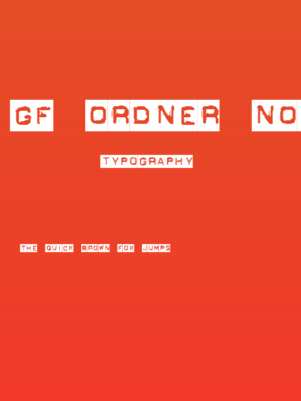 GF Ordner Normal Poster