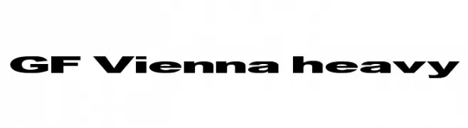 GF Vienna heavy  Free Fonts Download