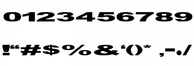 GF Vienna heavy Font OTHER CHARS