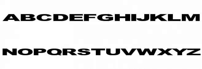 GF Vienna heavy Font UPPERCASE