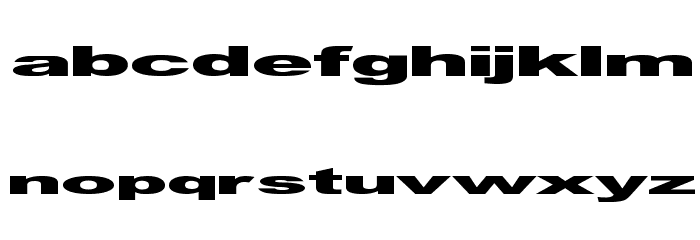 GF Vienna heavy Font LOWERCASE