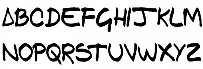 GFAM Comic Font Litere mari