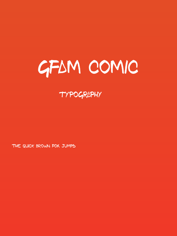 GFAM Comic Poster