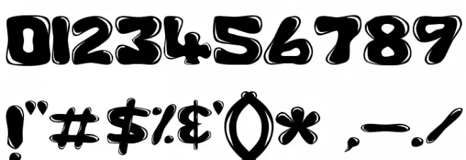 GFS-Custom Bubble 1 Schriftart Anderer Schreiben