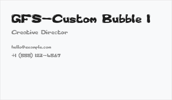 GFS-Custom Bubble 1 Business Card
