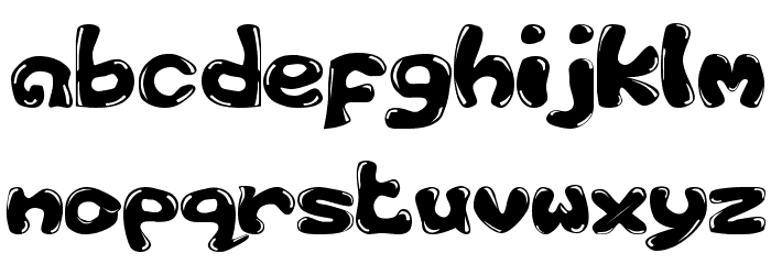 GFS-Custom Bubble 1 Schriftart Kleinbuchstaben