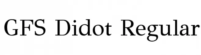 GFS Didot Regular  Descarca Fonturi Gratis