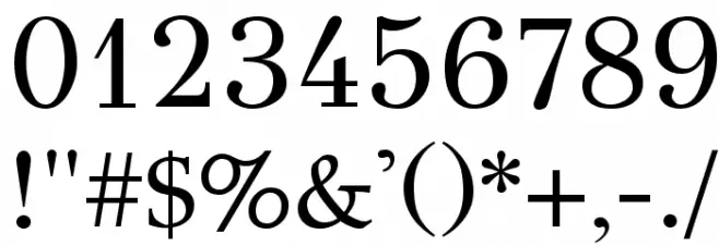 GFS Didot Regular Schriftart Anderer Schreiben