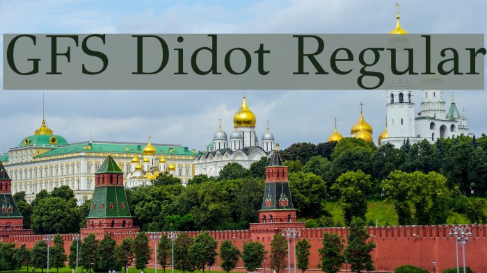 GFS Didot Regular Font examples