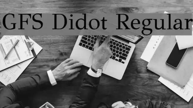 GFS Didot Regular Schriftart examples
