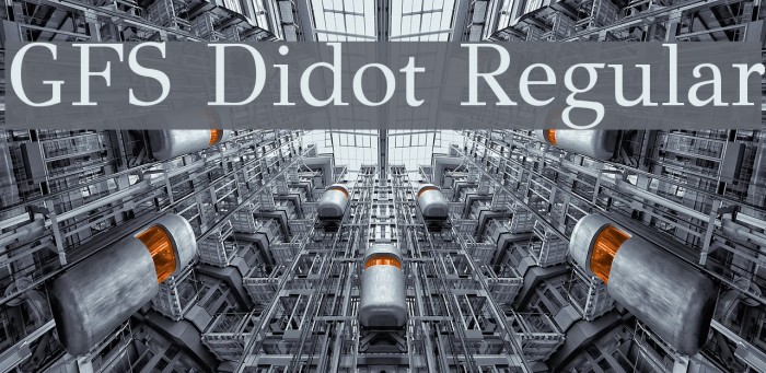 GFS Didot Regular Font examples