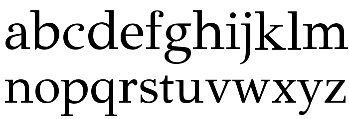 GFS Didot Regular Font LOWERCASE