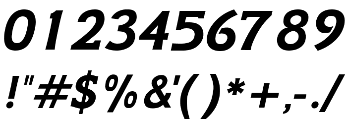 GFS Neohellenic Bold Italic Font OTHER CHARS