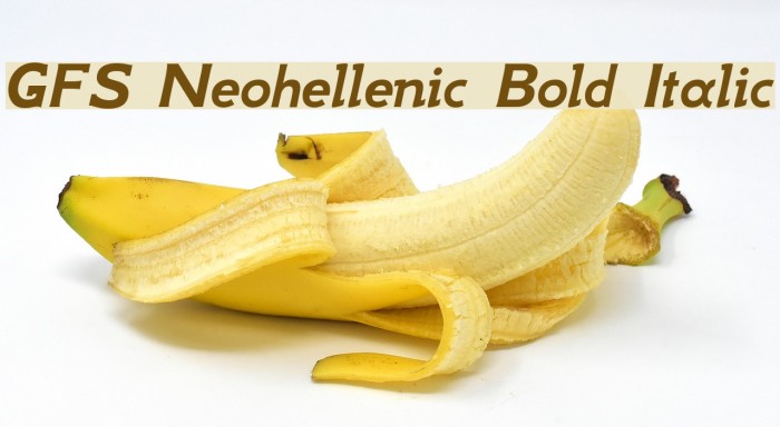 GFS Neohellenic Bold Italic Font examples