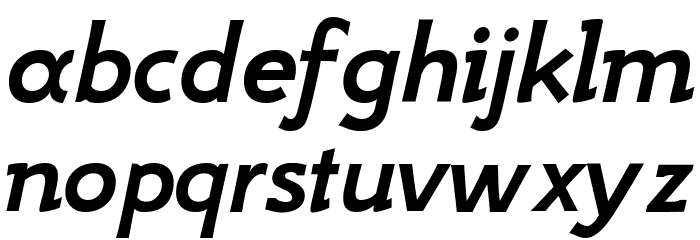GFS Neohellenic Bold Italic Font LOWERCASE
